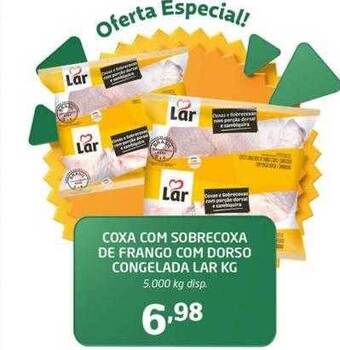 Cooper Coxa com sobrecoxa de frango com dorso congelada lar kg oferta
