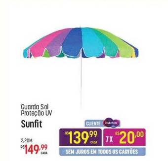 Muffato Guarda sol proteção uv sunfit oferta
