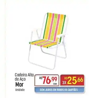 Muffato Cadeira alta de aço mor oferta