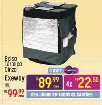 Muffato Bolsa térmica cinza exeway oferta