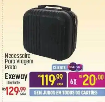 Muffato Necessaire para viagem preta exeway oferta