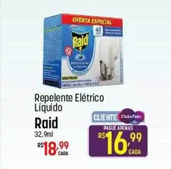 Repelente elétrico liquido raid