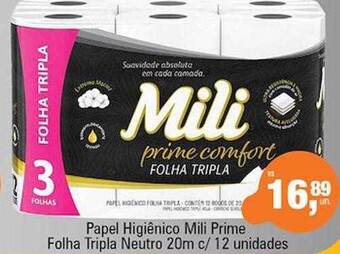 Supermercados Alvorada Papel higiênico mili prime folha tripla neutro oferta