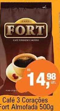 Supermercados Alvorada Café 3 corações fort almofada oferta