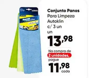 Zaffari Conjunto panos para limpeza autoklin c 3 oferta