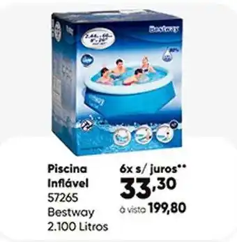 Piscina inflável bestway 2.100 litros