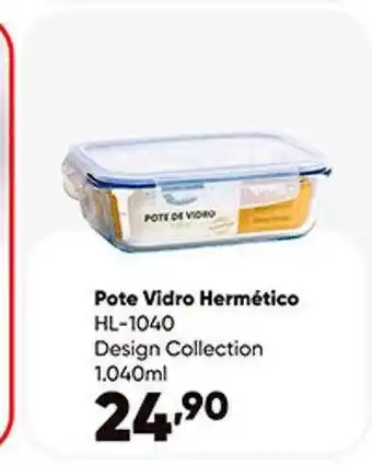 Zaffari Pote vidro hermético hl-1040 design collection oferta