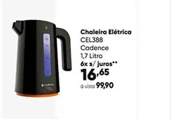 Zaffari Chaleira elétrica cel388 cadence 1.7litro oferta
