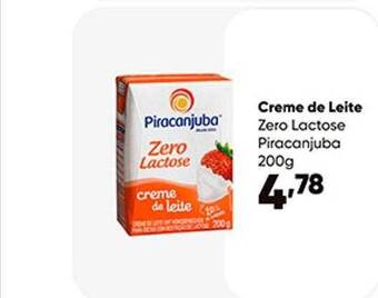 Zaffari Creme de leite zero lactose piracanjuba oferta