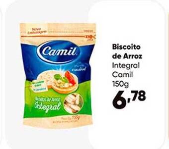 Zaffari Biscoito de arroz integral camil oferta
