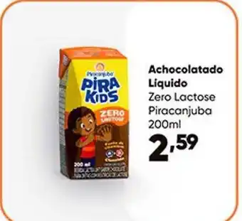 Achocolatado liquido zero lactose piracanjuba