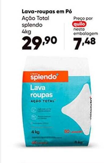 Zaffari Lava-roupas em pó ação total splendo oferta
