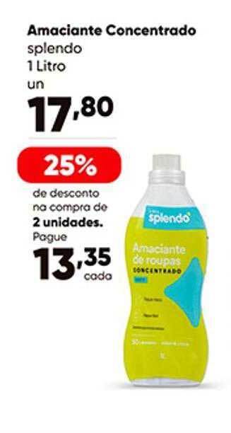 Zaffari Amaciante concentrado splendo oferta