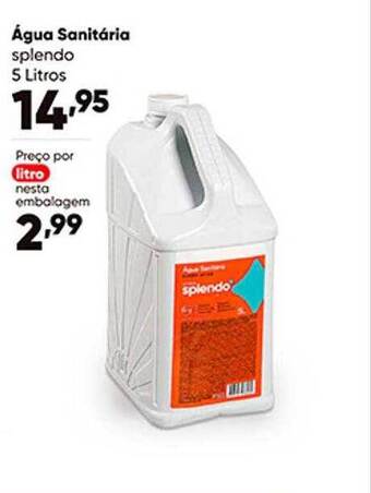 Zaffari Água sanitária splendo oferta