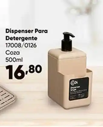 Dispenser para detergente coza
