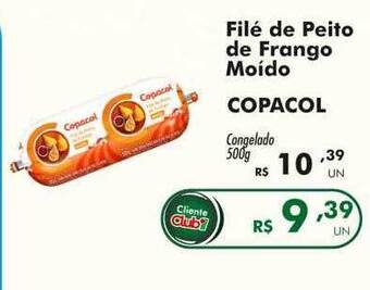 Irani Supermercados Filé de peito de frango moído copacol oferta