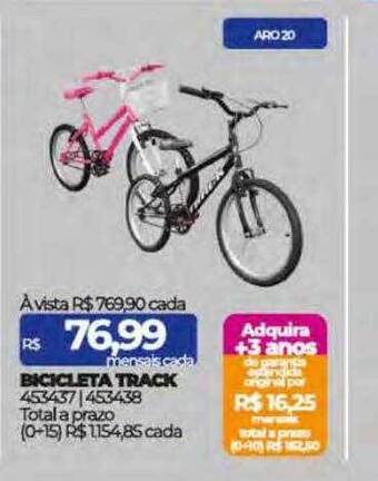 Lojas Certel Bicicleta track oferta