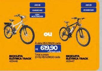 Lojas Certel Bicicleta elétrica track oferta