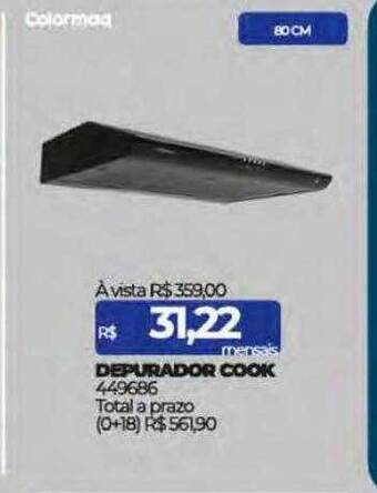 Lojas Certel Depurador cook colormaq oferta