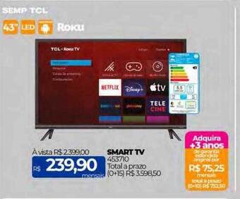 Lojas Certel Smart tv semp tcl oferta
