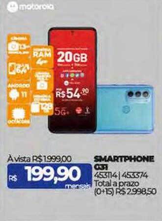 Lojas Certel Motorola smartphone g31 oferta