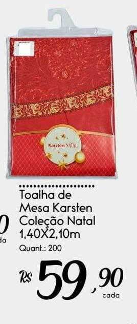 Giassi Supermercados Toalha de mesa karsten coleção natal oferta