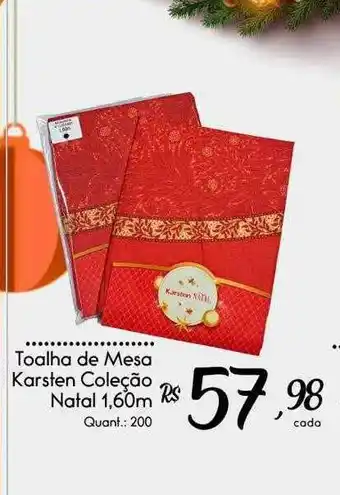 Giassi Supermercados Toalha de mesa karsten coleção natal oferta