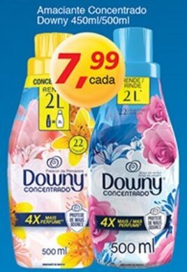 Supermercados Guanabara Amaciante Concentrado Downy 450ml/500ml oferta