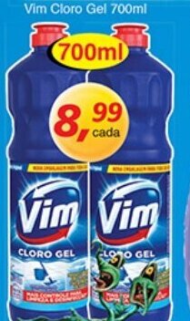 Supermercados Guanabara Vim Cloro Gel 700ml oferta