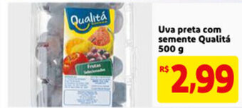 Uva Preta com Semente Qualita 500g