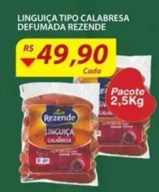 Assaí Atacadista Linguica tipo Calabresa Defumada Rezende 2.5kg oferta