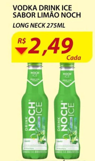 Assaí Atacadista Vodka Drink Ice sabor Limao Noch 275ml oferta
