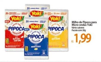 Atacadão Milho de Pipoca para Micro Ondas Yoki 50g oferta