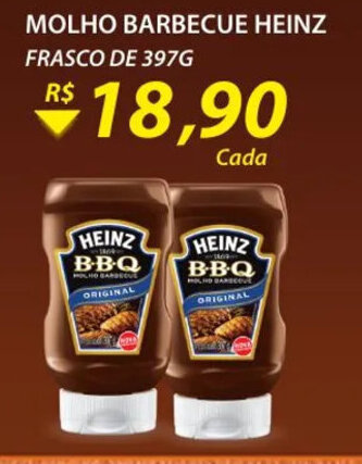 Assaí Atacadista Molho Barbecue Heinz 397g oferta