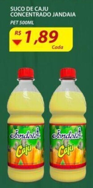Suco de Caju Concentrado Jandaia 500ml