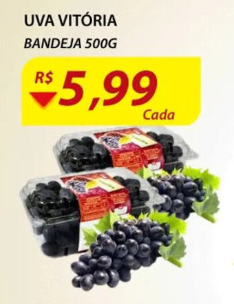 Assaí Atacadista Uva Vitoria bandeja 500g oferta