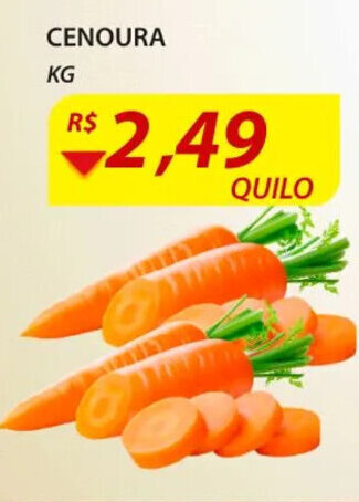 Assaí Atacadista Cenoura 1kg oferta