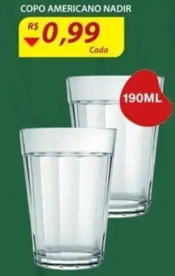 Assaí Atacadista Copo Americano Nadir 190ml oferta