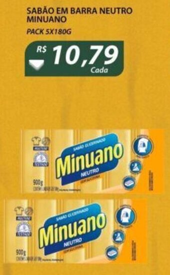 Assaí Atacadista Sabao em barra Neutro Minuano 5x180g oferta