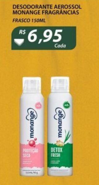 Assaí Atacadista Desodorante Aerossol Monange Frag. 150ml oferta