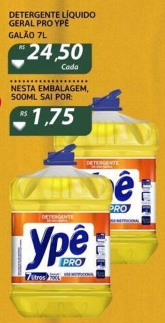 Assaí Atacadista Detergente Liquido Geral Pro Ype 7L oferta