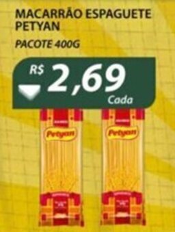 Assaí Atacadista Macarrao Espaguete Petyan 400g oferta