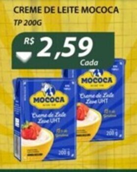 Assaí Atacadista Creme de leite Mococa tp 200g oferta