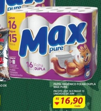 Papel Higiénico Folha Dupla Max Pure