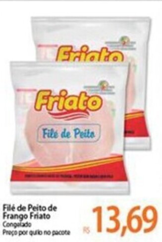 Atacadão File de peito de frango Friato Congelado 1kg oferta