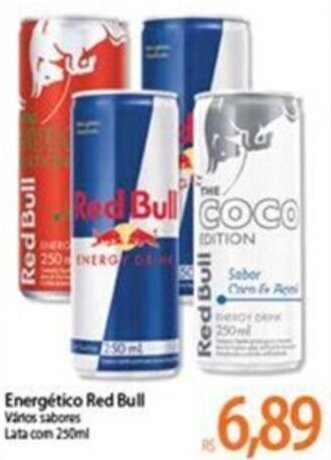 Atacadão Energetico Red Bull 250ml oferta