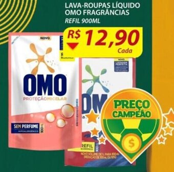Assaí Atacadista Lava Roupas Liquido Omo Frag. 900ml oferta