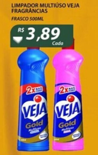 Assaí Atacadista Limpador Multiuso Veja Fragrancias 500ml oferta