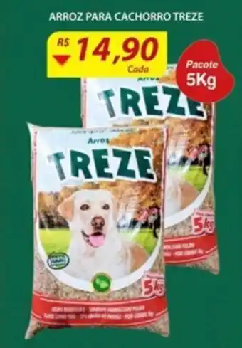 Assaí Atacadista Arroz para Cachorro Treze 5kg oferta