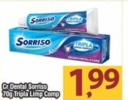 Cr Dental Sorriso 70g Tripla Limp Comp